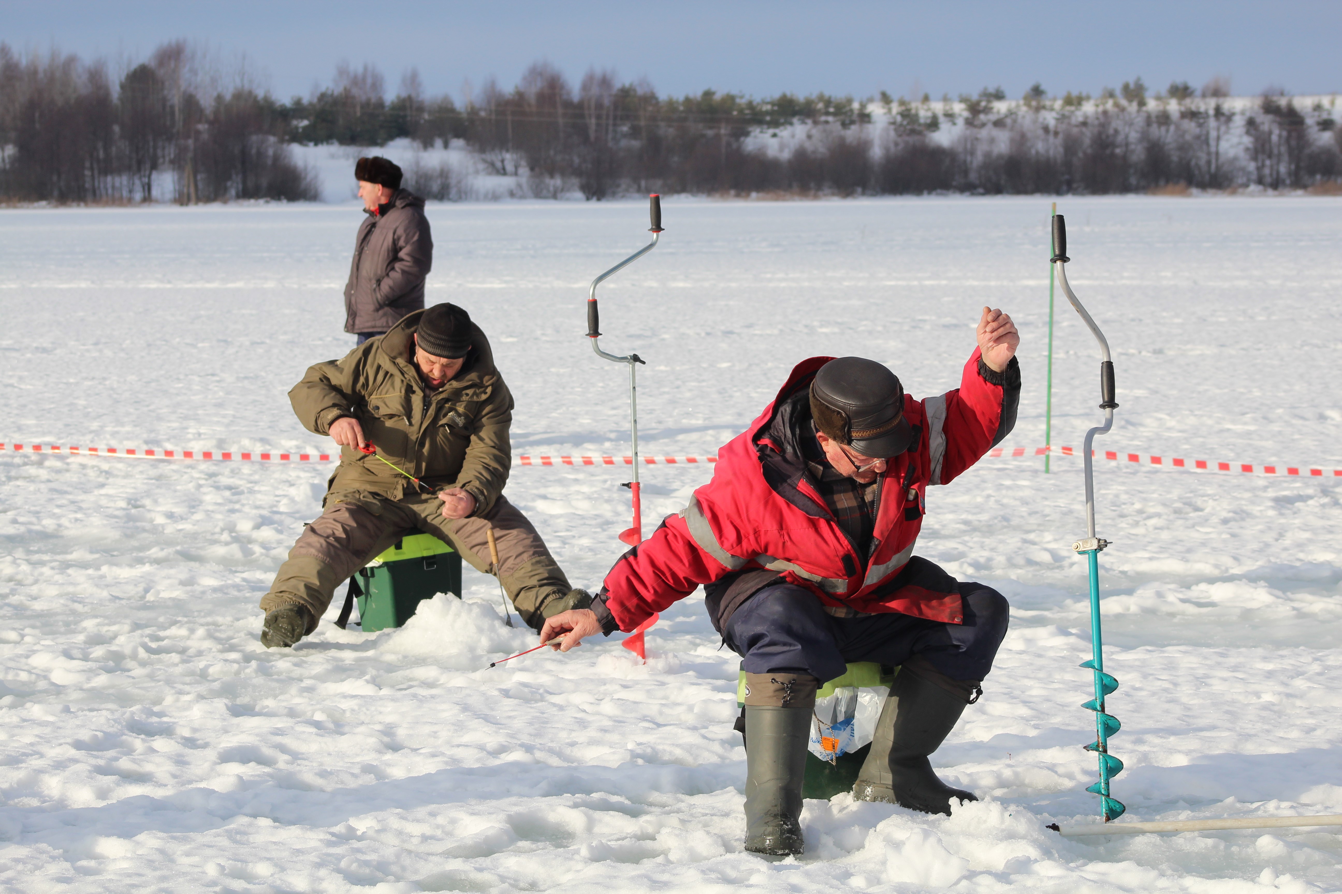 Рыболовная спортивная семья